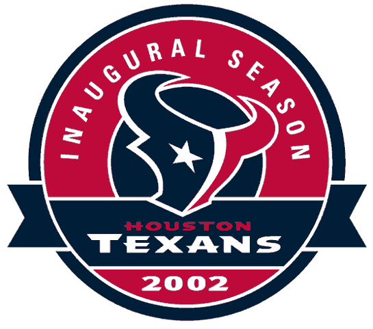 Houston Texans 2002 Anniversary Logo iron on paper